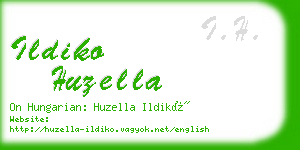ildiko huzella business card